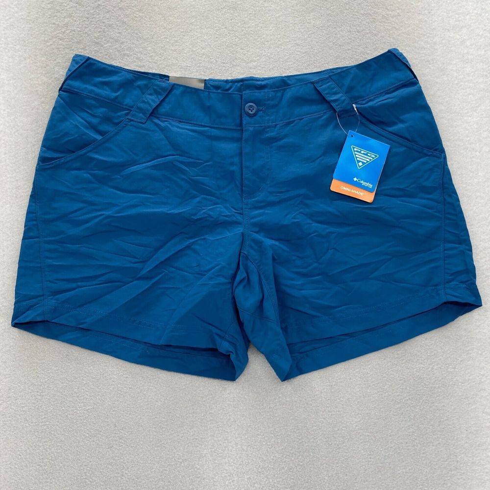 Columbia PFG Coral‎ Compass Short Women's XL Blue Nylon Lightweight Fishing Camp